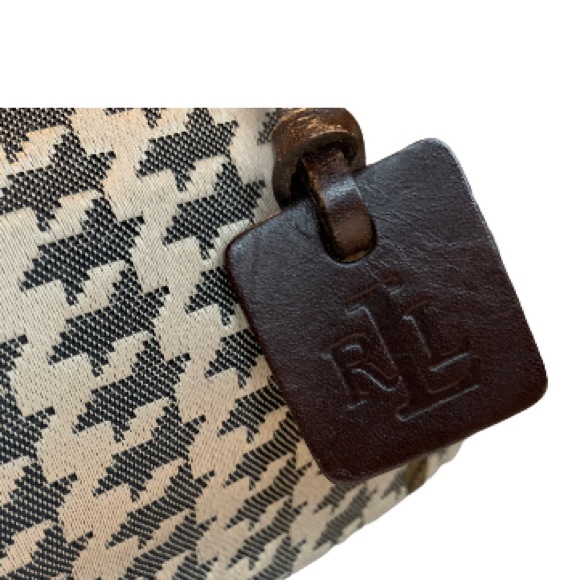 Ralph Lauren Houndstooth Cinch Tote Bag - Picture 4 of 12